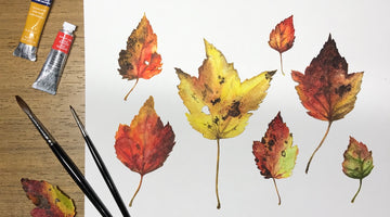 Painting Autumn Leaves In Watercolor