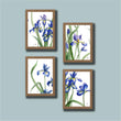 Load image into Gallery viewer, Small Iris Prints - Set of 4