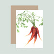 Load image into Gallery viewer, Heirloom Carrots Notecard
