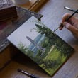 Load image into Gallery viewer, Original Painting - The Round Tower at Glendalough
