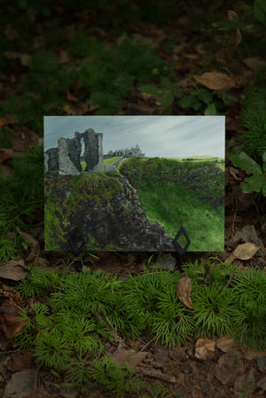 The Ruins of Dunluce Castle - Original Painting