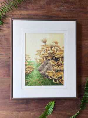 Honey Mushrooms - Original Painting