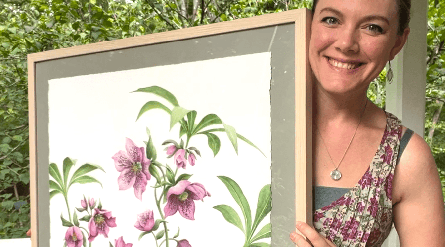 A Botanical Art Festival in Charlottesville: My Painting, My Workshop, and the Story Behind 