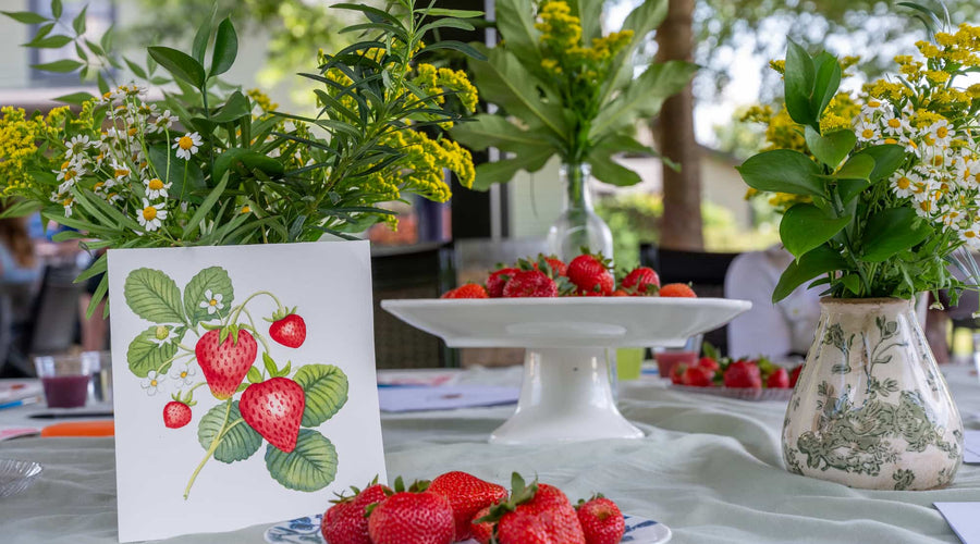 A Look Inside My Strawberry Watercolor Workshop [PAST EVENT]