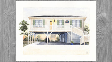 Custom Beach House Portrait