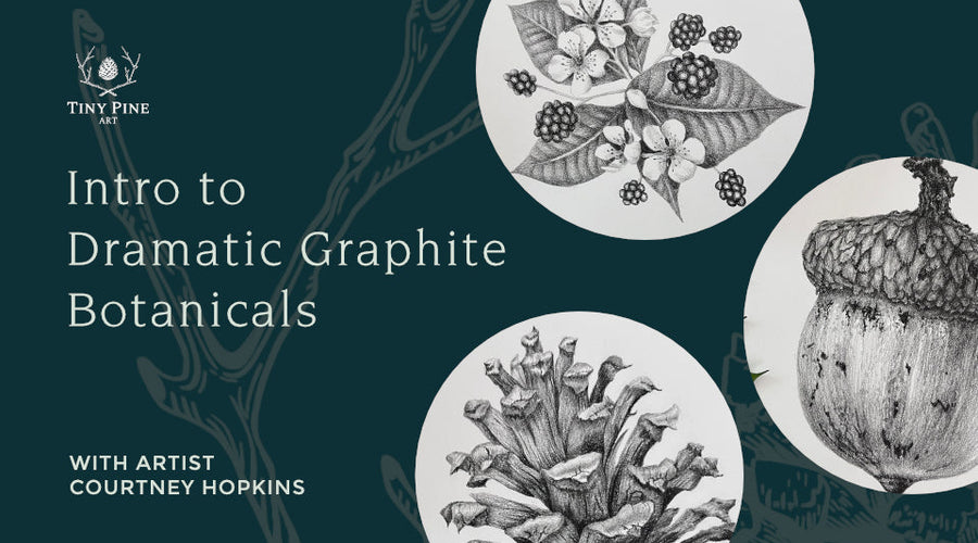 ONLINE CLASS | Intro to Dramatic Graphite Botanicals