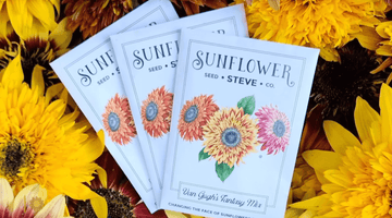 Artwork & Logo for Sunflower Steve Featured on CBS Morning News!