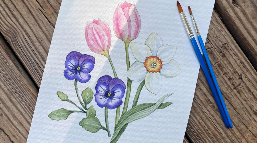 A Look Inside My Watercolor Spring Flowers Workshop [PAST EVENT]
