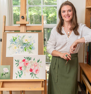 Custom Wedding Bouquet Painting