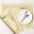 Load image into Gallery viewer, Spring Garden Placemat Set of 4 | Botanical Snap Pea Table Linen for Garden Lovers
