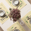 Load image into Gallery viewer, Spring Garden Placemat Set of 4 | Botanical Snap Pea Table Linen for Garden Lovers
