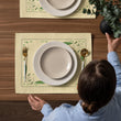 Load image into Gallery viewer, Spring Garden Placemat Set of 4 | Botanical Snap Pea Table Linen for Garden Lovers
