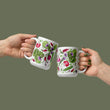 Load image into Gallery viewer, Spring Garden Botanical Mug | Radish &amp; Wildflower Ceramic Coffee Mug for Gardeners
