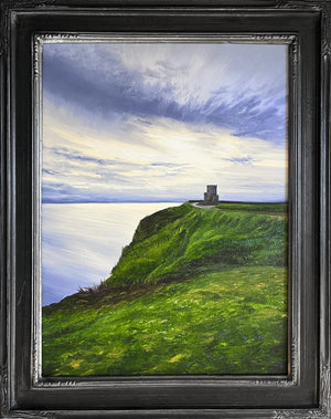 Original Painting - O'Brian's Tower at the Cliffs of Moher
