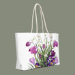 Load image into Gallery viewer, Oversized Weekender Bag - February - White

