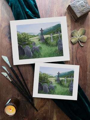 The Cemetery at Glendalough - FRAMED Limited Edition Print