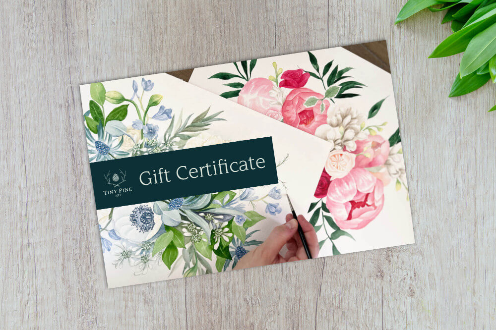 Wedding Bouquet Painting Gift Certificate