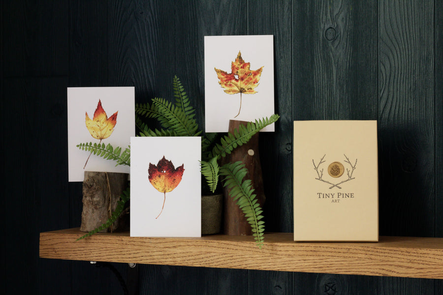 Autumn Leaves Notecard Set