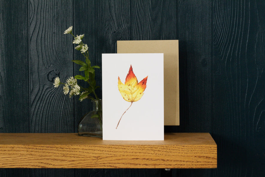 Autumn Leaf 8 Notecard