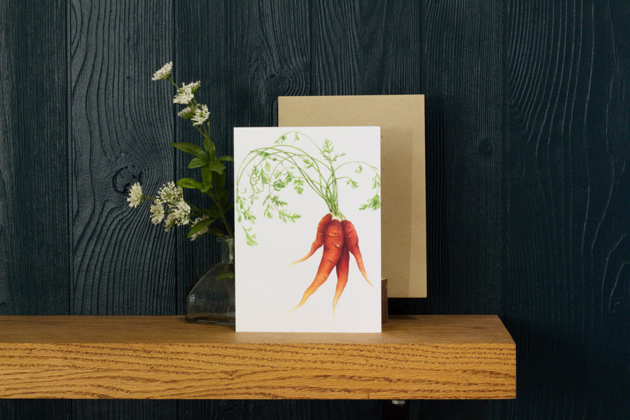 Heirloom Carrots Notecard
