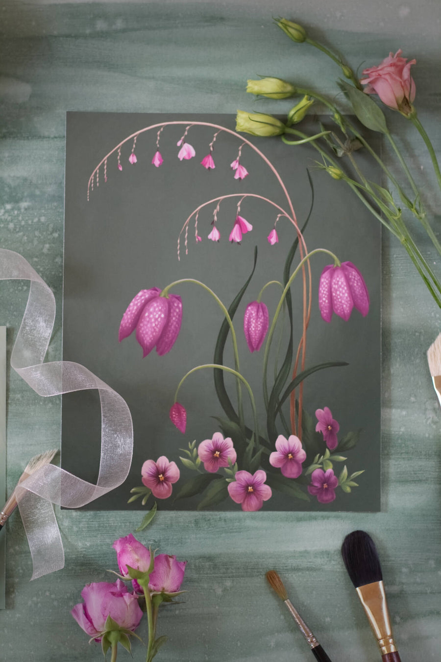 Fool's Spring: Fritillaria Print