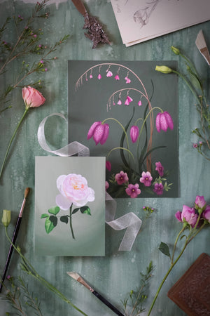 Fool's Spring: Garden Rose Print