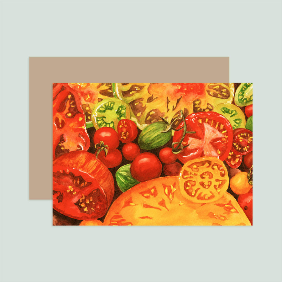 Heirloom Tomatoes Notecard