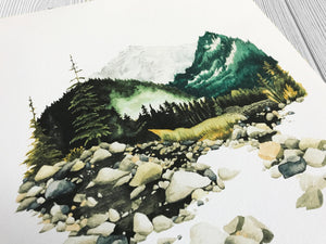 Path To Mount Rainier Print close up