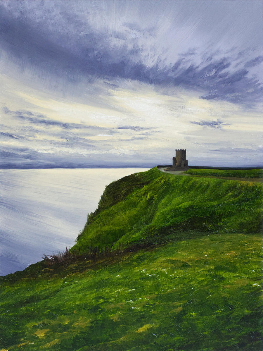 Original Painting - O'Brian's Tower at the Cliffs of Moher