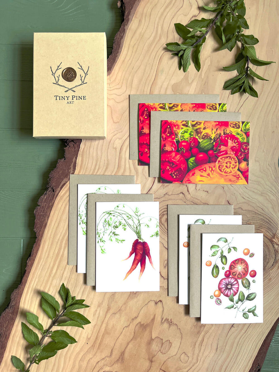 Vegetable Notecard Set