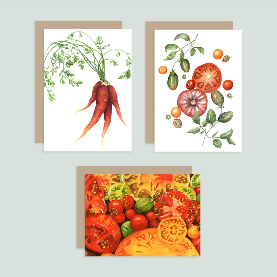 Vegetable Notecard Set